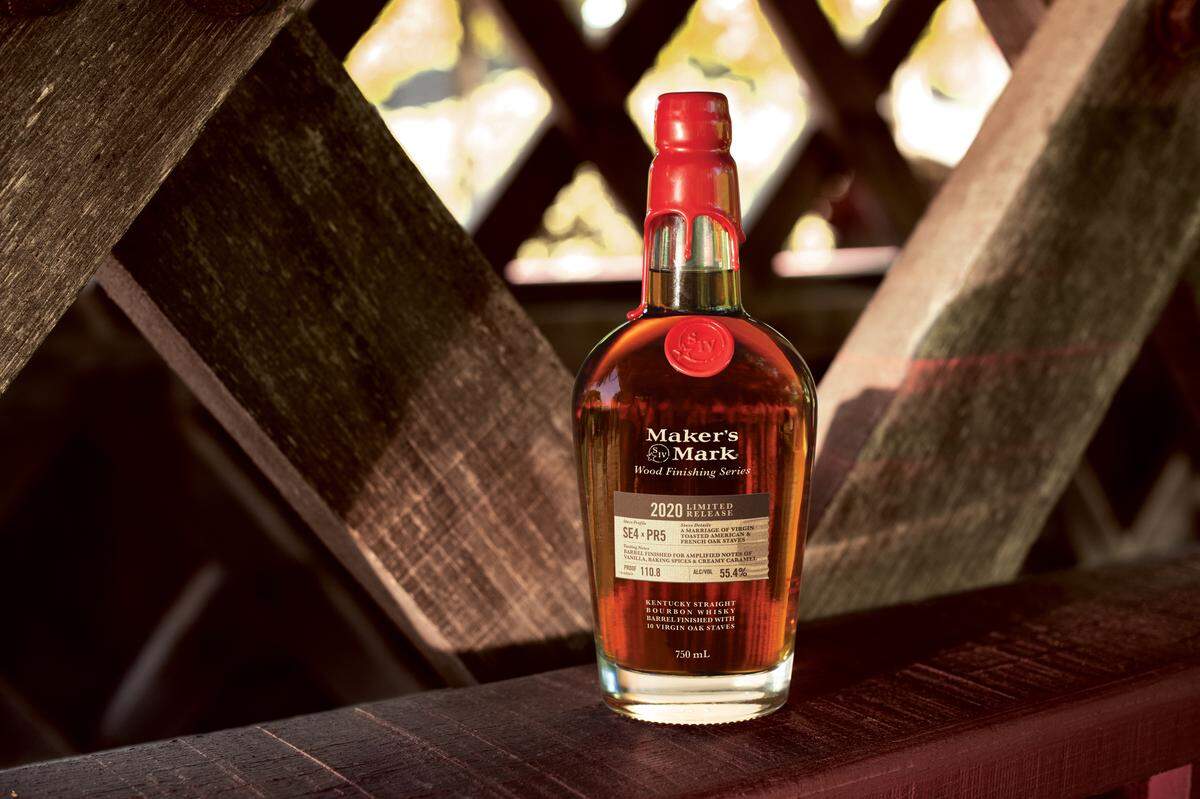 The 2020 limited release Maker’s Mark Wood Finishing Series is called SE4 X PR5. It’s a mouthful in more ways than one, with a creamy vanilla and caramel flavor with just a hint of spice.