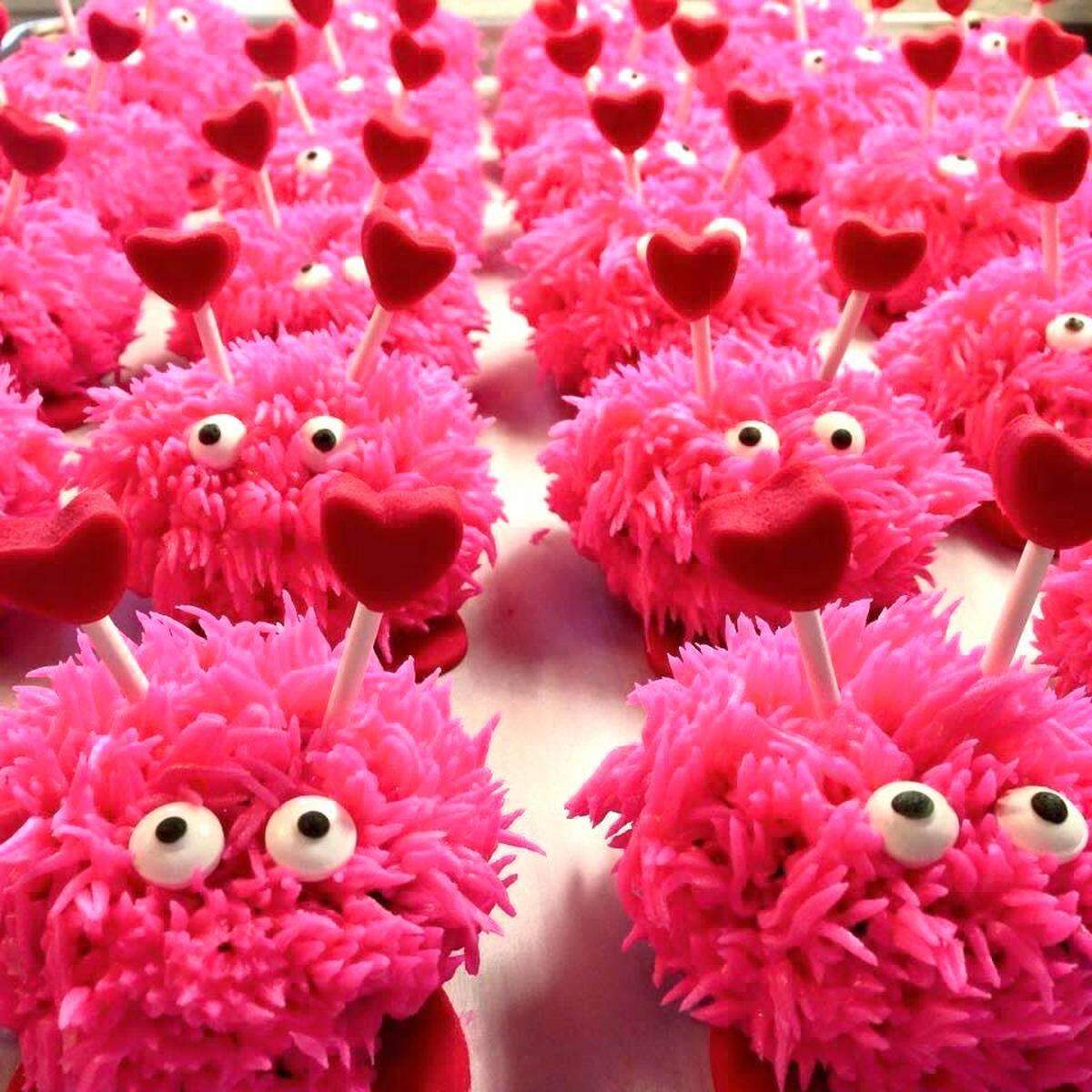 Petit-fours, cupcakes, cookies and other treats from Frankfort’s B’s Bakery will be decorated for Valentine’s Day.
