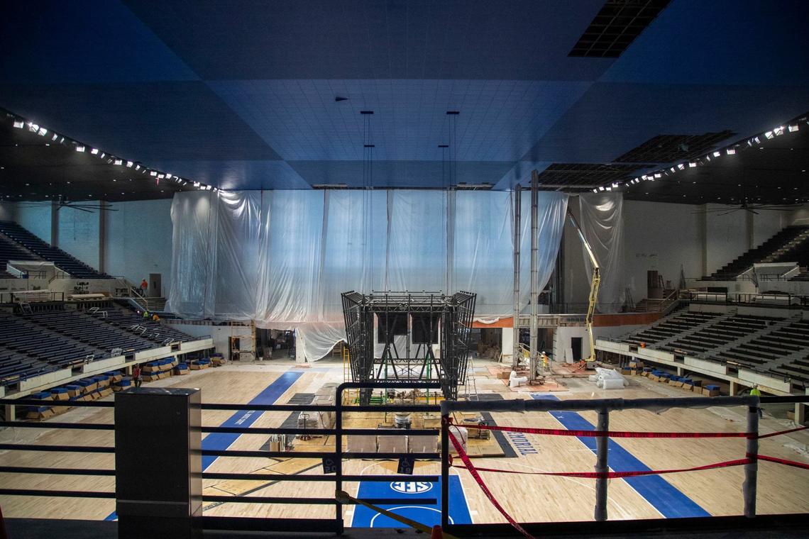 Memorial Coliseum is home to four University of Kentucky athletics teams: gymnastics, STUNT, volleyball and women’s basketball.