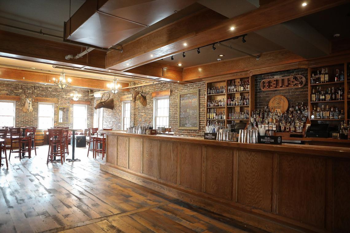 Second floor bar Wednesday at Belle’s Cocktail House.