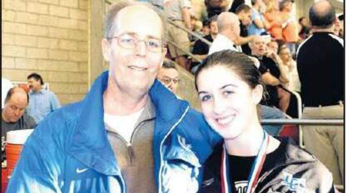 Mike Lyden, who was Kentucky's diving coach at one time, was on hand to see daughter Jessica win her second state title on the 1-meter springboard. He died of cancer two months later.