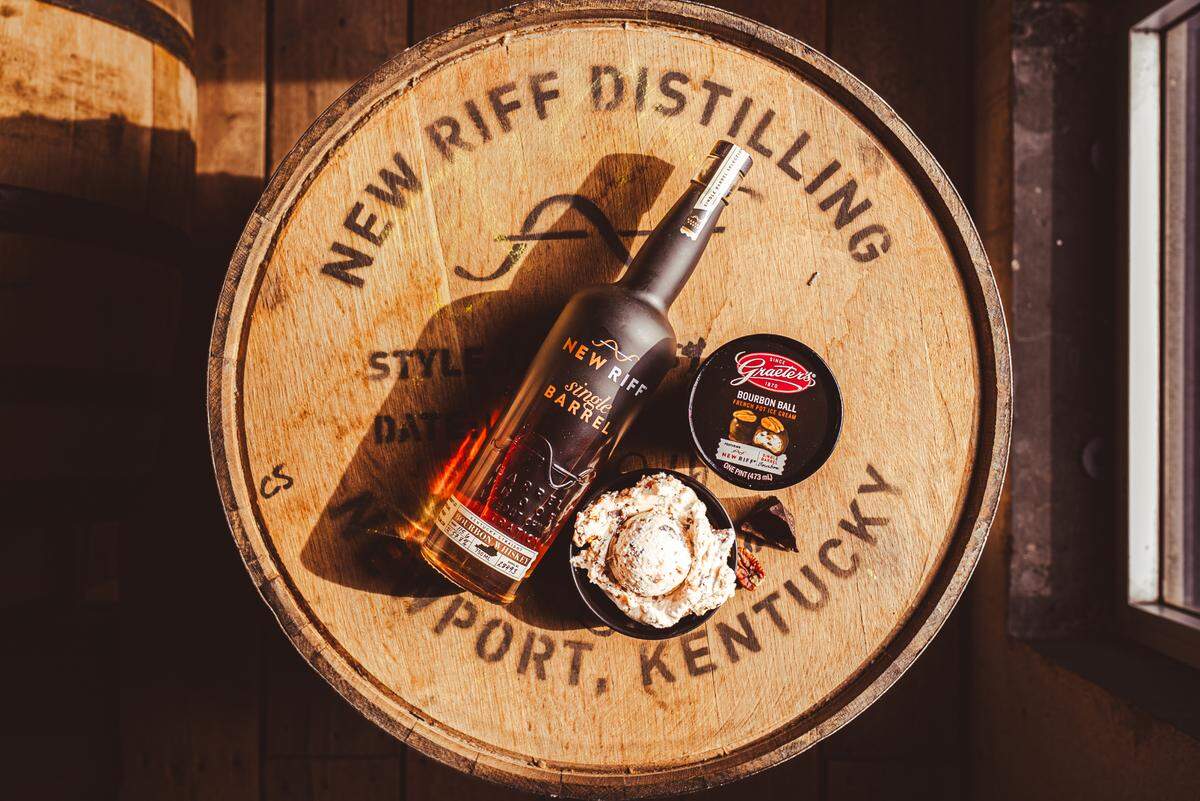 New Riff Distilling in Newport collaborated with Cincinnati-based Graeter’s Ice Cream on the new flavor, Bourbon Ball Ice Cream, based on the classic Kentucky candy. It’s available now online and in Graeter’s stores and at the distillery and is coming to select grocers including Meijer soon.