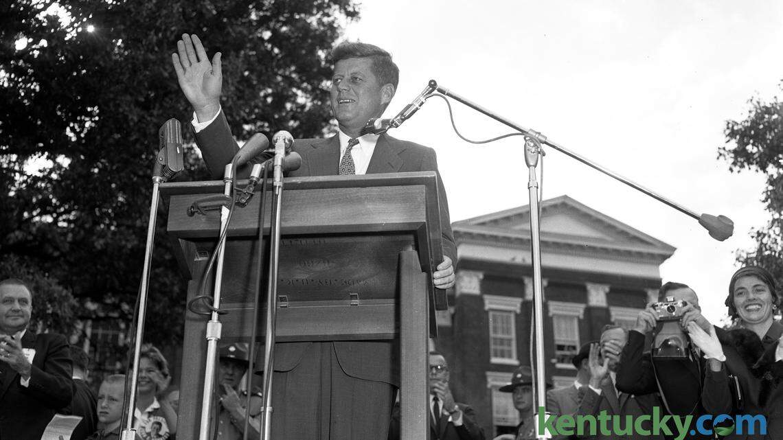 Lexington history: In 1960, John F. Kennedy campaigned at UK
