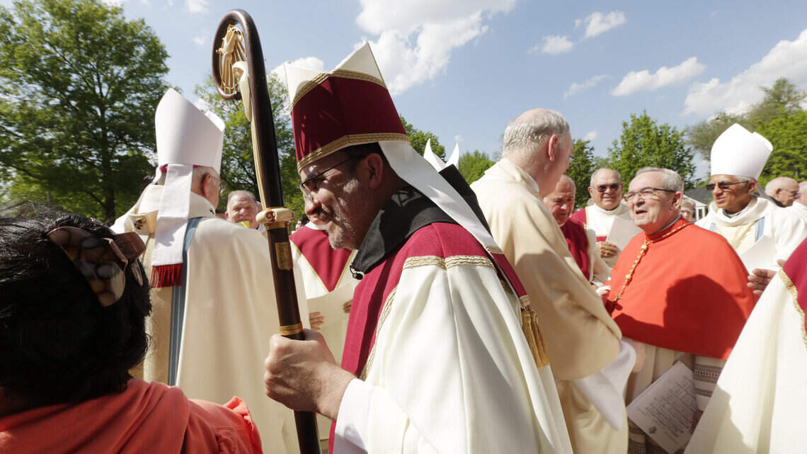 The Rev. John Stowe is installed as bishop of the Roman Catholic Diocese of Lexington
