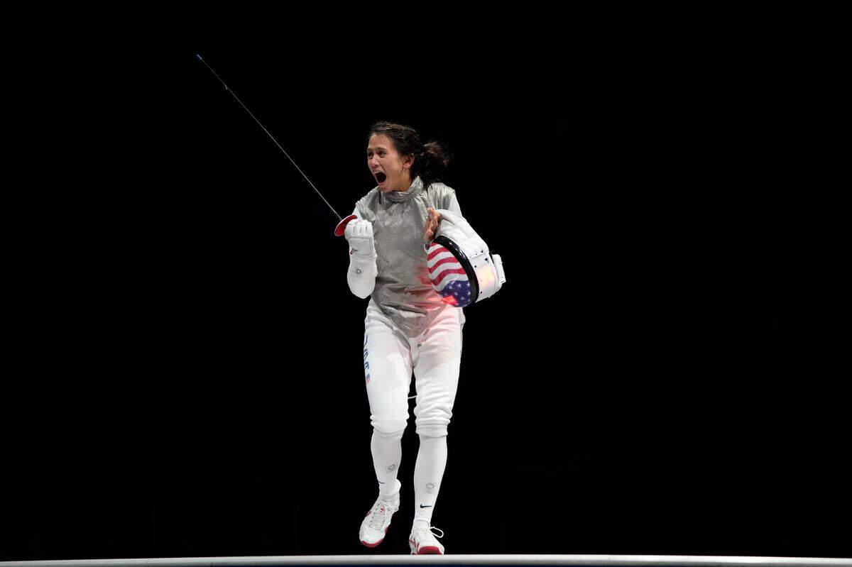 Lexington’s Lee Kiefer won the gold medal in women’s individual foil fencing at the Summer Olympics in Tokyo last summer.