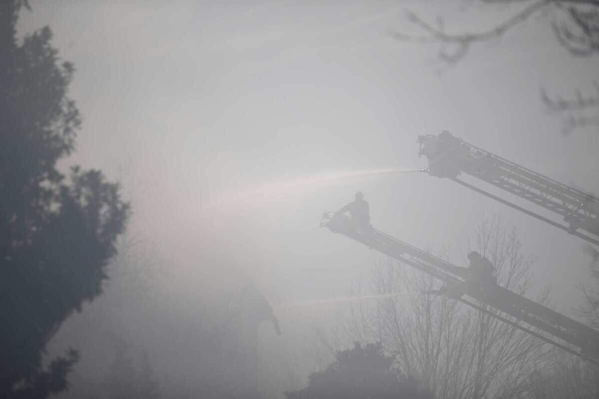 Firefighters attacked a house fire in Lexington’s Beaumont area Firday.