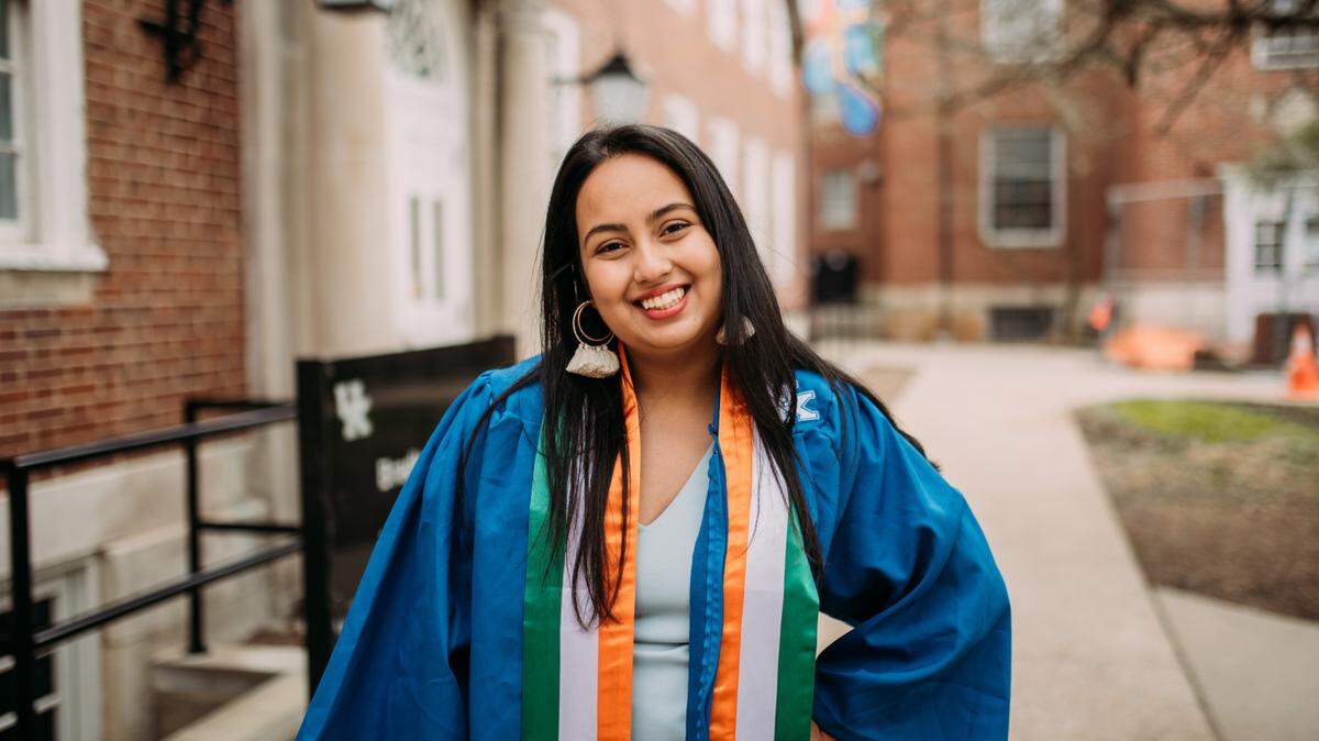 Pallavi Raichur will graduate from the University of Kentucky this weekend with a degree in business administration. Originally from Bengaluru, India, Raichur is the third member of her family to graduate from UK.