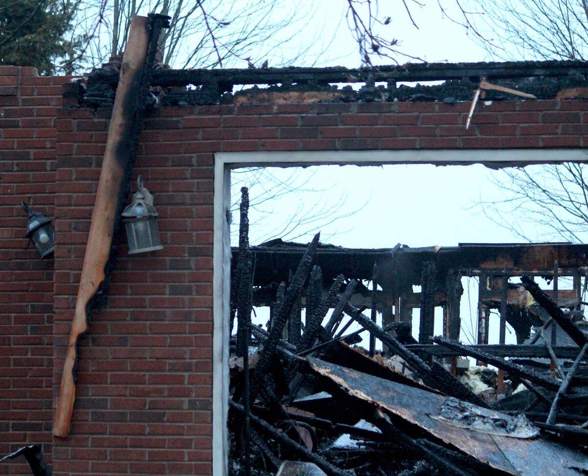 A house on Meadow Valley Road in Lexington was totally destroyed by a fire Jan. 1, 2026.