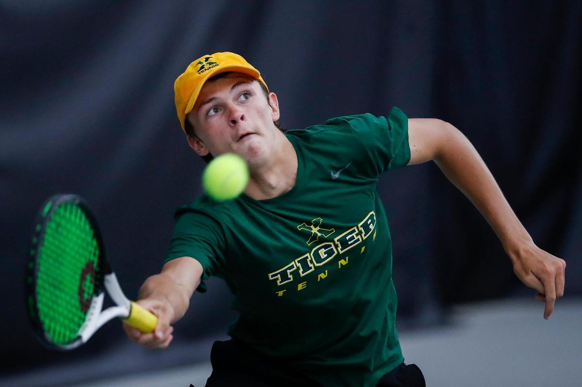 St. Xavier’s Eli Stephenson successfully defended his state title during a match with Henry Clay’s Evan Duggal on Thursday.
