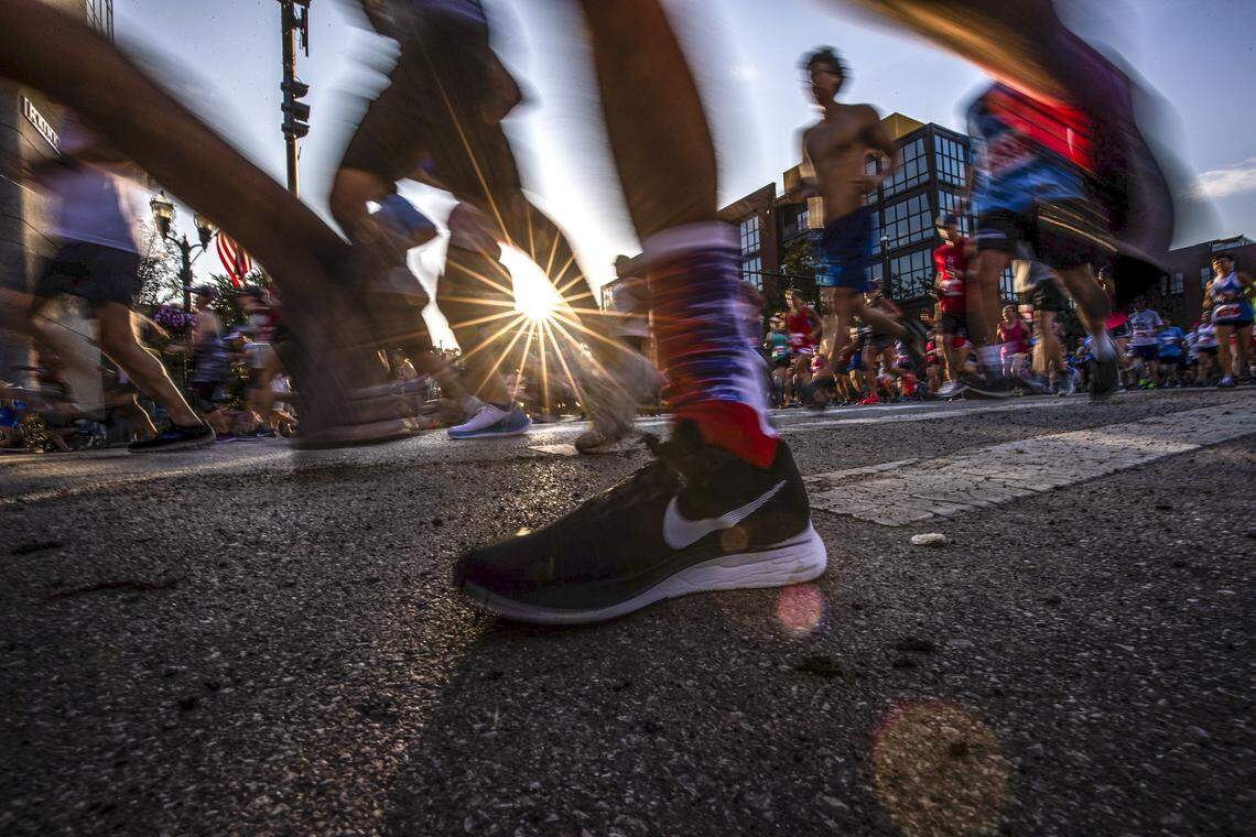 During the Bluegrass 10K in downtown Lexington, Ky., Thursday July 4, 2019.