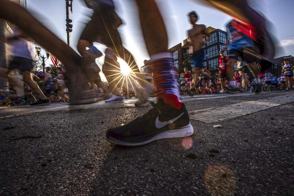During the Bluegrass 10K in downtown Lexington, Ky., Thursday July 4, 2019.