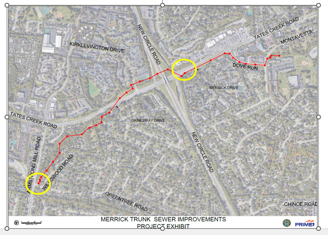A major sewer pipe replacement project will shut down parts of Tates Creek Road for 18 months starting in April 2026.