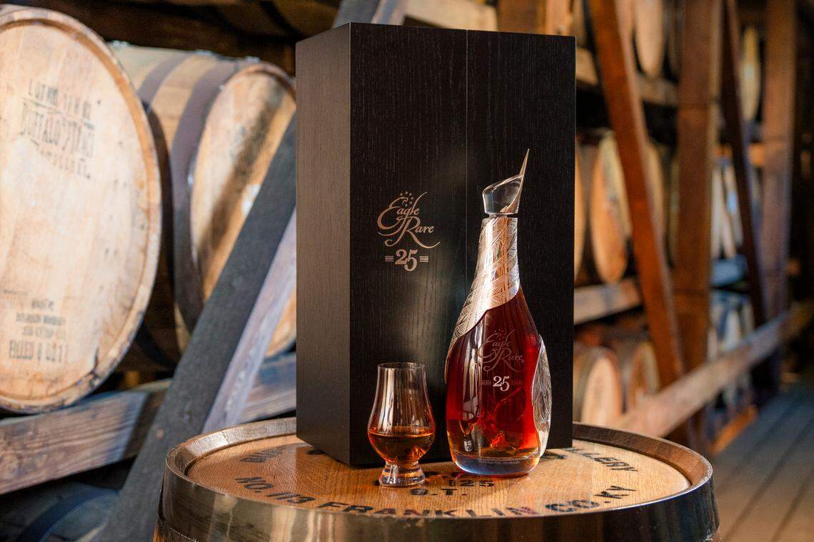 Eagle Rare 25 was aged for 25 years in an experimental warehouse in Frankfort designed to extend maturation of American whiskey.