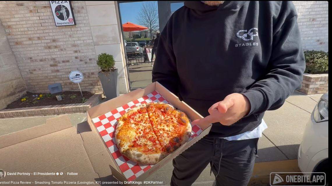 Barstool Sports founder back in Lexington for pizza review. What did he rate it?