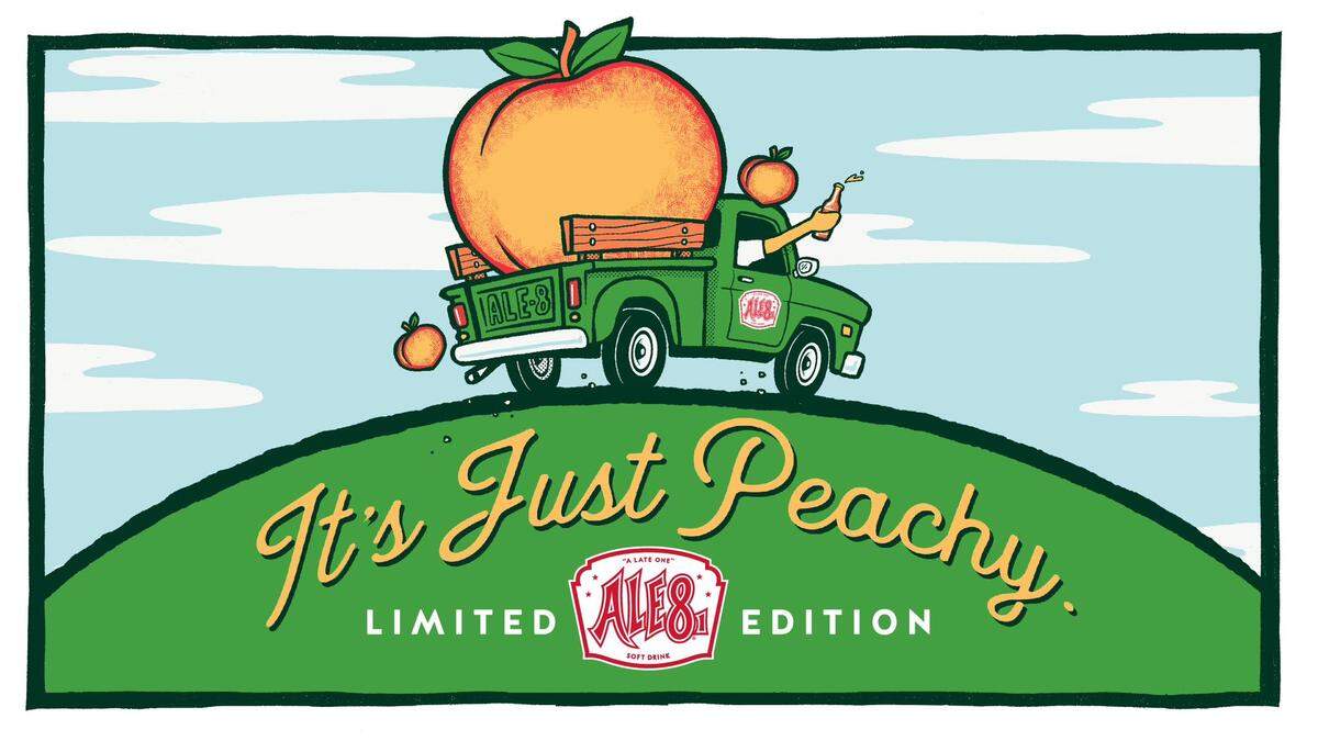 A seasonal flavor of Ale-8-One, Peach Ale-8, will return for a limited amount of time this spring.