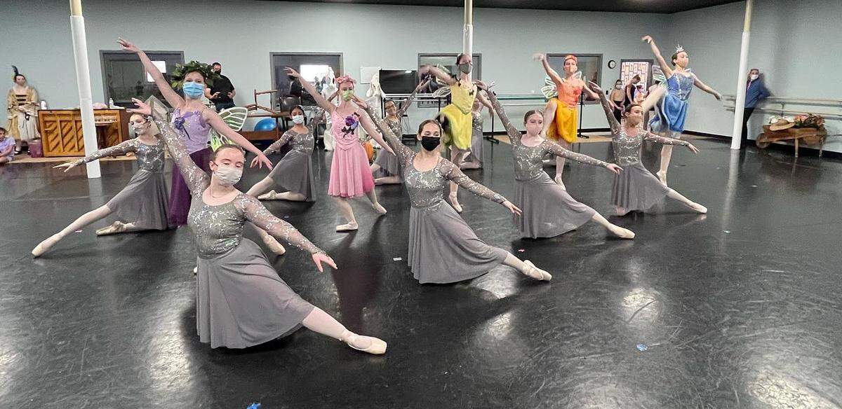 A recent rehearsal for the Bluegrass Youth Ballet’s production of “Cinderella,” which will be at the Lexington Opera House this weekend.