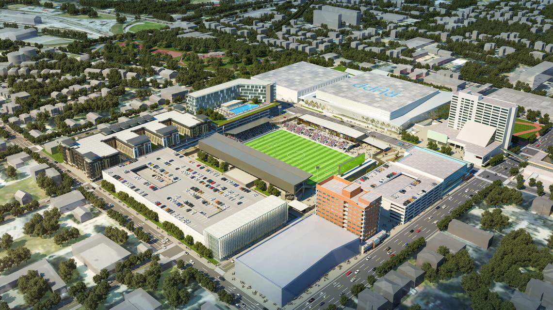 Lexington Pro Soccer recently released renderings of its proposed stadium and entertainment venue on High Street.