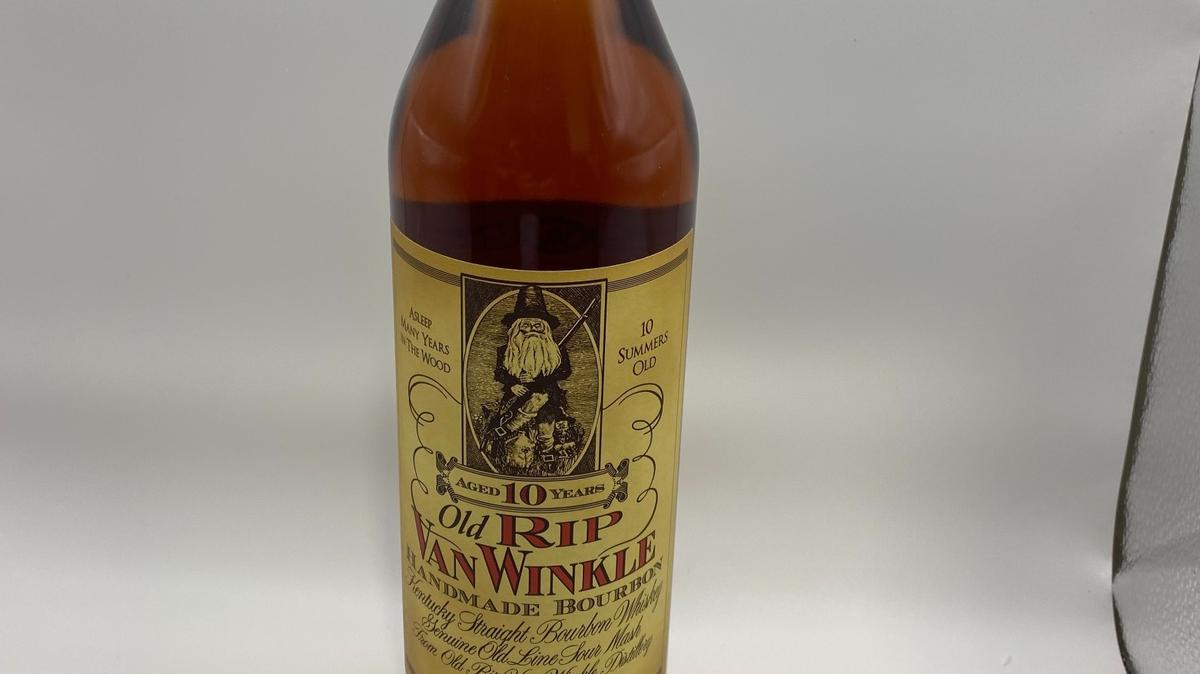 The state of Kentucky is auctioning off this bottle of Old Rip Van Winkle 10 Year and other bottles of bourbon and other spirits seized by the Department of Alcoholic Beverage Control.
