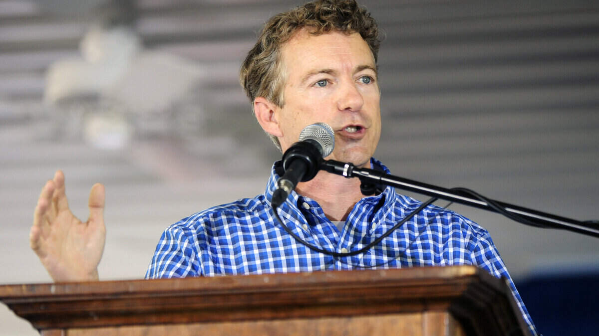 Rand Paul, the Republican nominee for the U.S. Senate, spoke at the 130th Fancy Farm Picnic Aug. 7.