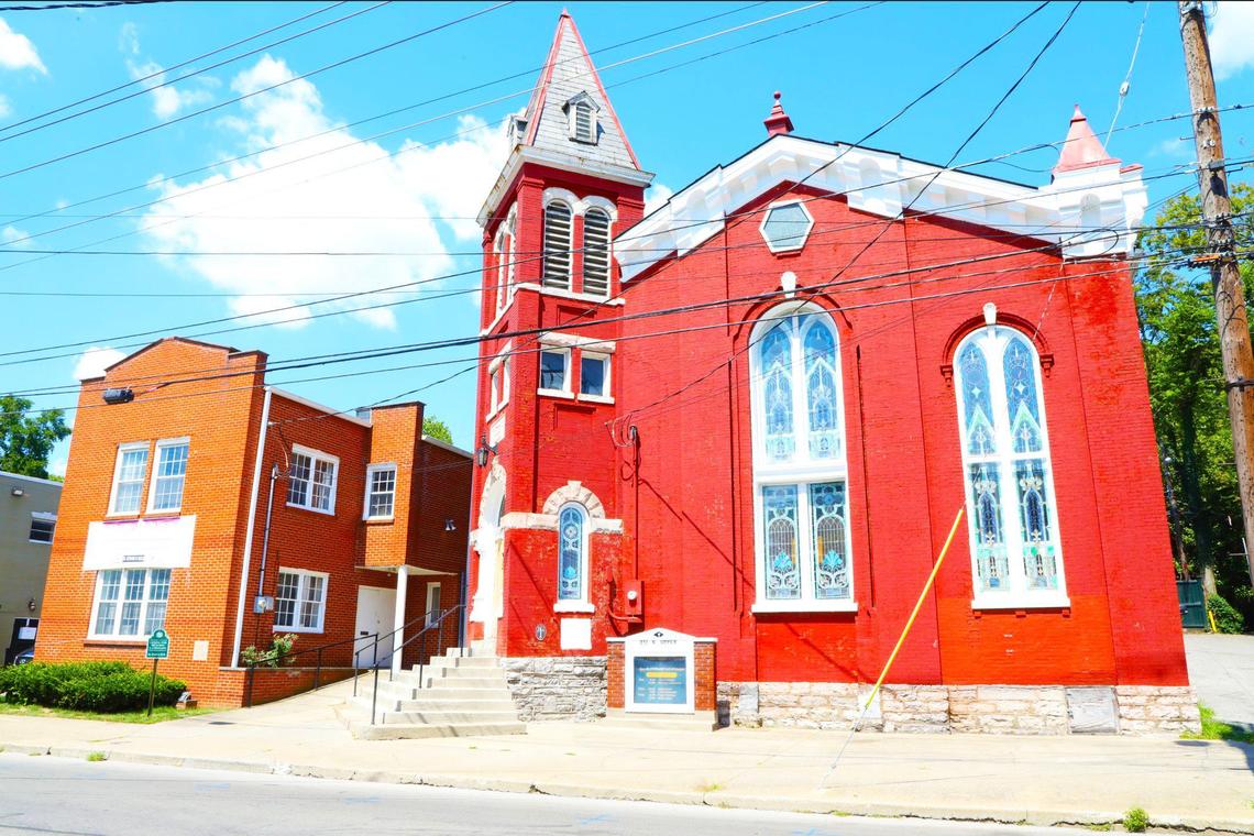 Exterior shot of the historic St. Paul AME church, a vital transitional location for slaves escaping North to freedom through the intricate Underground Railroad network on August 14, 2024. In Lexington, Ky.