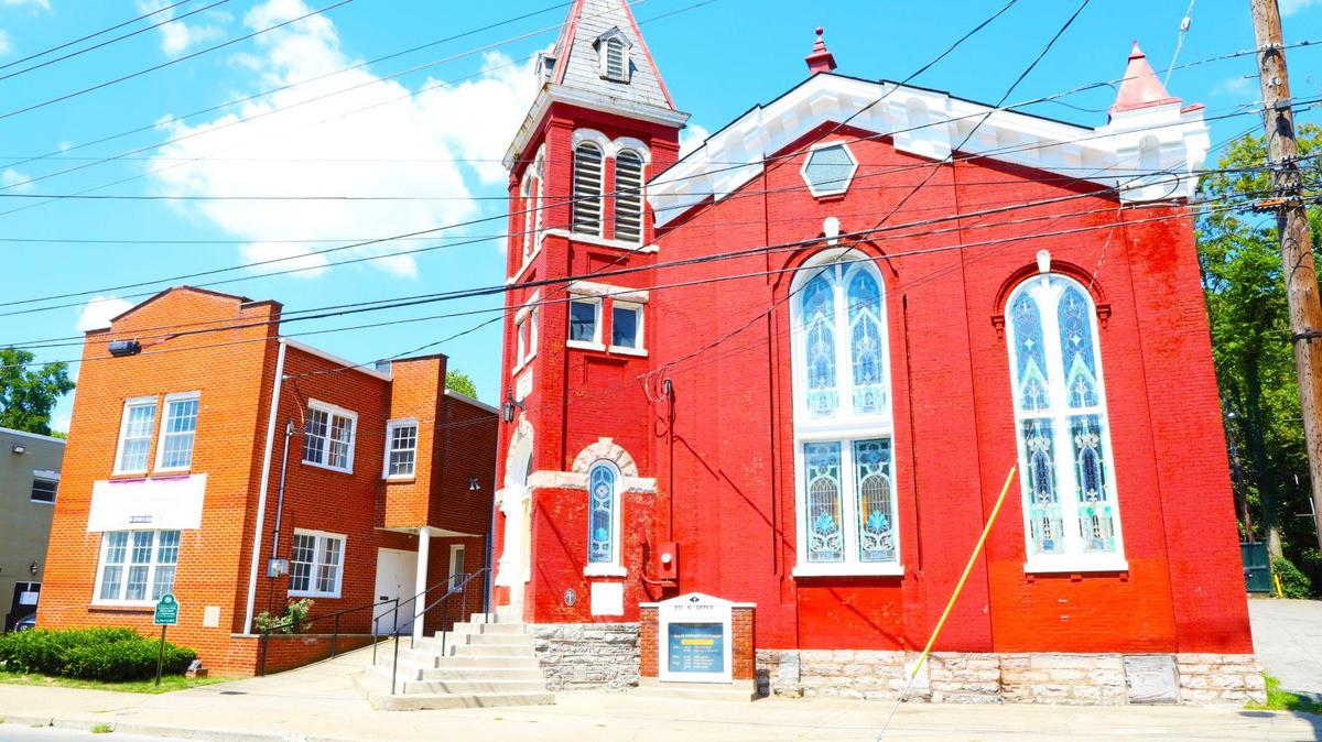 Exterior shot of the historical St. Paul AME Church, which was a station on the Underground Railroad in Lexington up to freedom in Ohio.