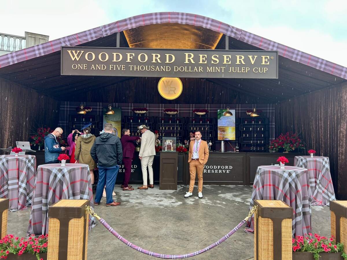 Limited-edition Woodford Reserve mint julep cups were made available for advance purchase at $1,000 and $5,000 price points.