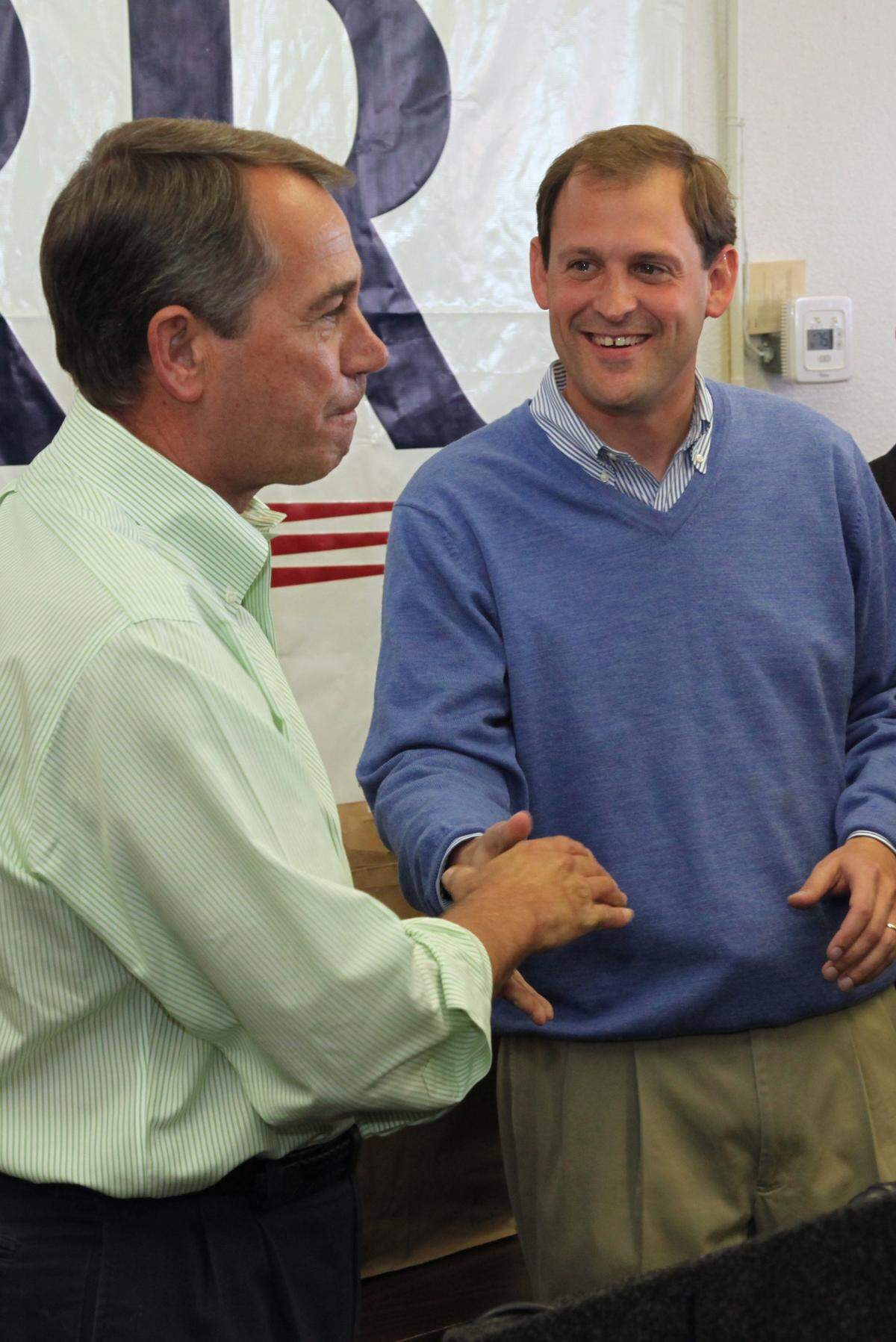 Former U.S. House Minority Leader John Boehner, R-Ohio, spoke at a rally for Andy Barr, Republican candidate for Central Kentucky's 6th Congressional District in Lexington, Ky on Saturday, Oct. 23, 2010. Photo by Jason Sankovitch