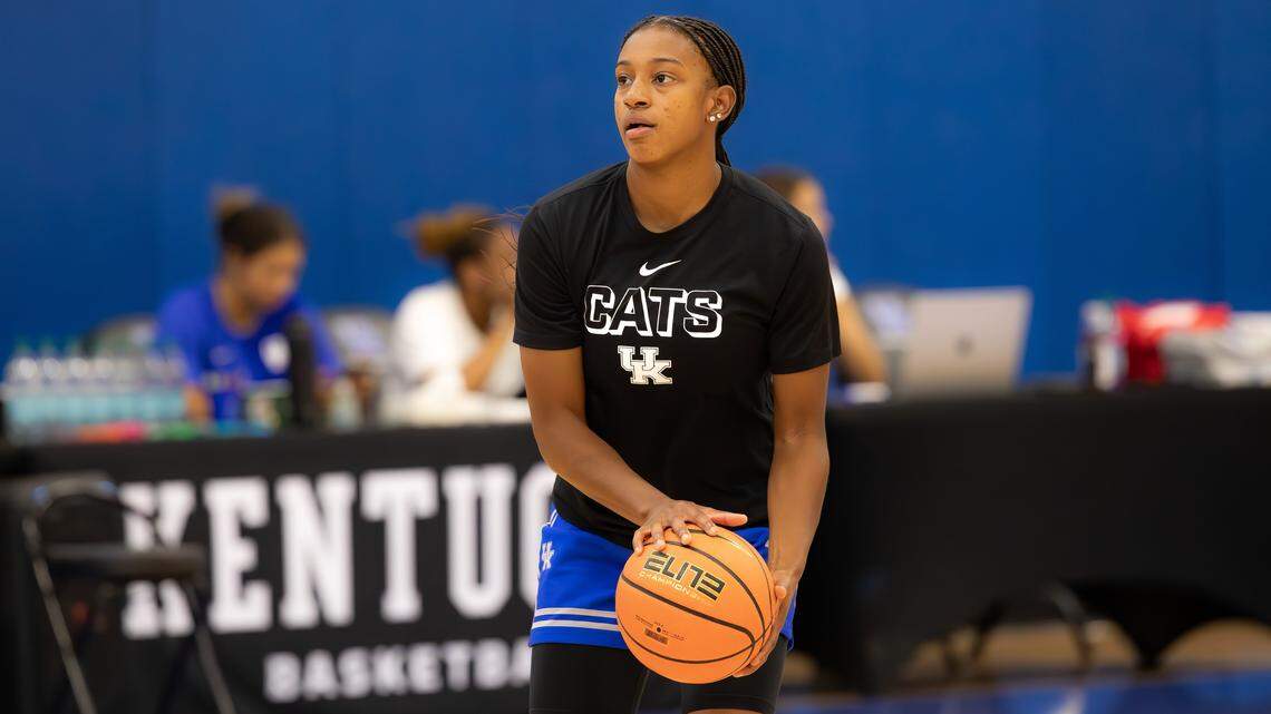 Georgia Tech transfer Tonie Morgan said things have been going smoothly during Kentucky’s summer workouts. “The chemistry is definitely blossoming. The first day of practice that we had, it just felt special.”