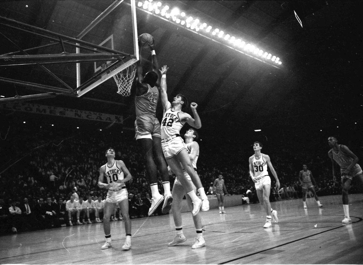If you need to know how many points Kentucky’s Pat Riley, right, scored against Texas Western in the 1966 NCAA men's basketball tournament finals, Jon Scott’s The Kentucky Basketball Statistics Project is the best place on the internet to look.
