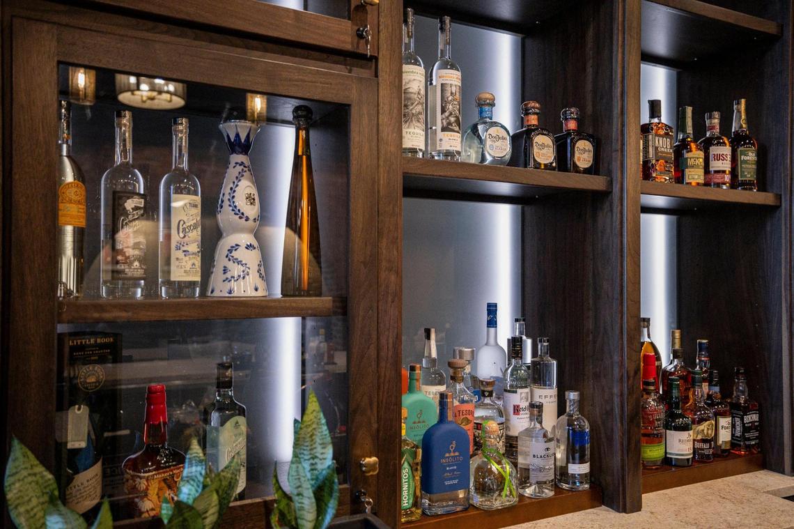 The Melroy bar has a selection of bourbon, wine and other spirits.