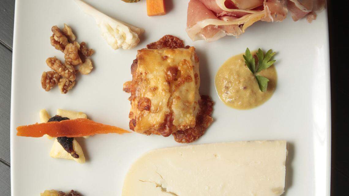 Diners may choose among the cheeses and charcuterie to please their palates.