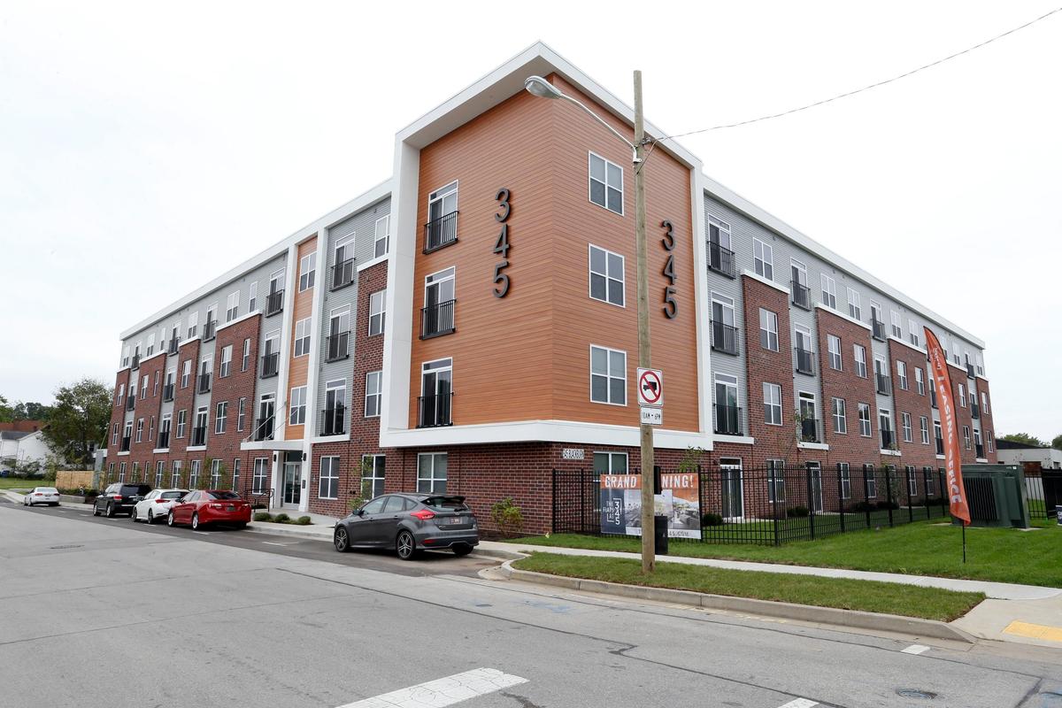  The Flats At 345, at 345 Blackburn Avenue in Lexington. Developer Norwood “Buddy” Cowgill is opening 72 downtown units at this location which is at the corner of Fourth Street and Blackburn Avenue near Newtown Pike.