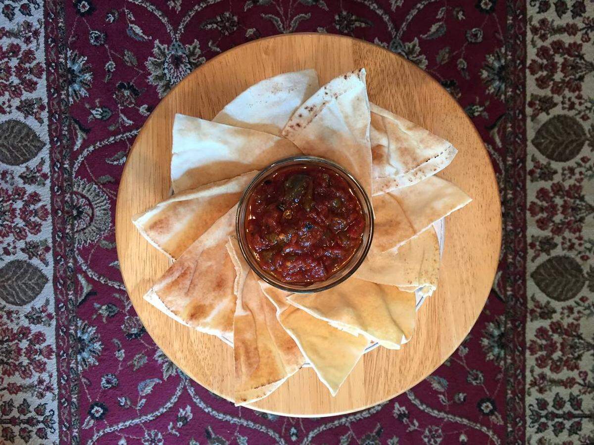 Matbucha, a spicy spread of tomatoes and roasted peppers, will be offered at the Jewish Food Festival.