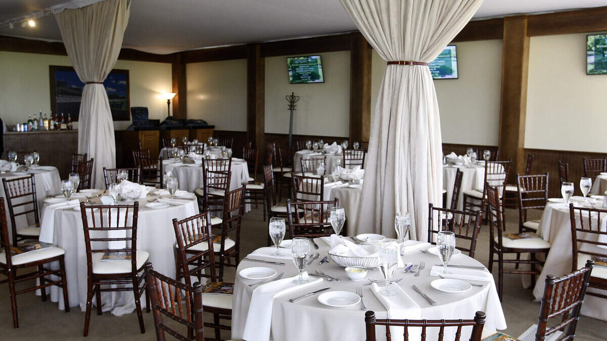 The Luxury Chalet dining room at Keeneland Race Course Dining room is among many exclusive areas that will be available to Breeders' Cup VIP guests.  