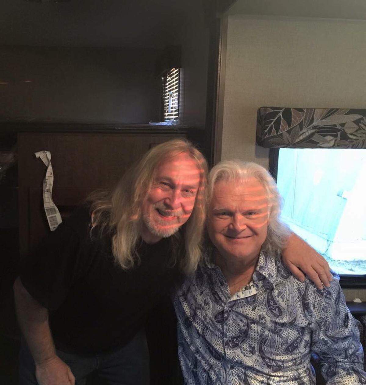 Greg Martin of the Kentucky Headhunters with Ricky Skaggs in 2015.