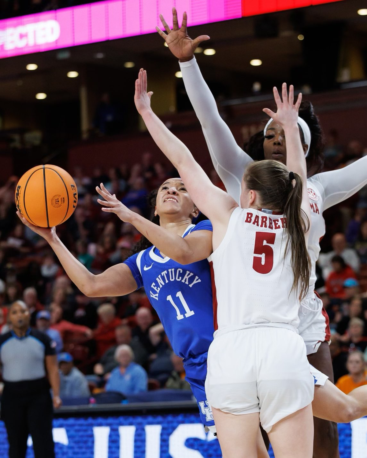 Jada Walker scored a career-high 24 points against Alabama in round two of the SEC Tournament on Thursday night.