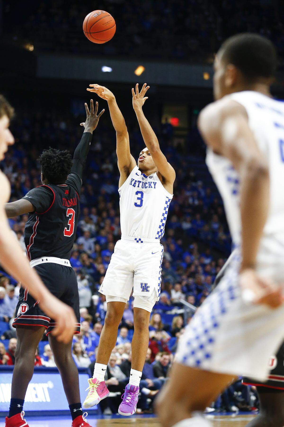 UK freshman Keldon Johnson made six three-pointers against Utah on Dec. 15.