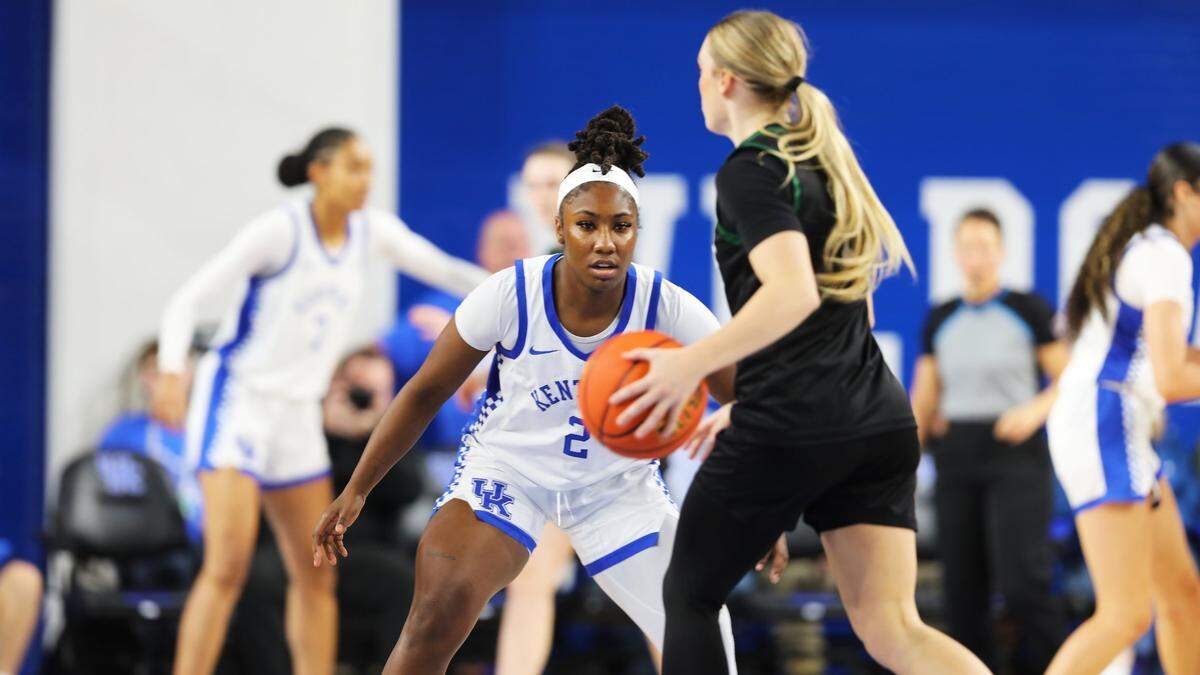 Saniah Tyler (2) has averaged 5.8 points, 1.3 rebounds and 17.9 minutes during her three seasons at Kentucky.