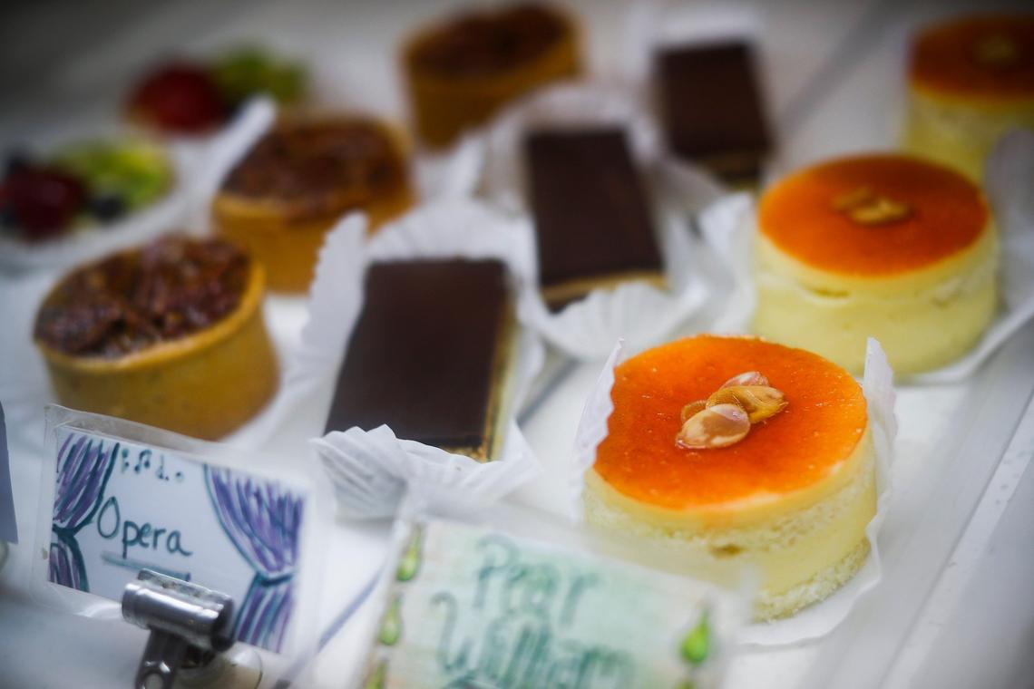 Various handmade pastries for sale at Le Matin Bakery on Aug. 27, 2019.