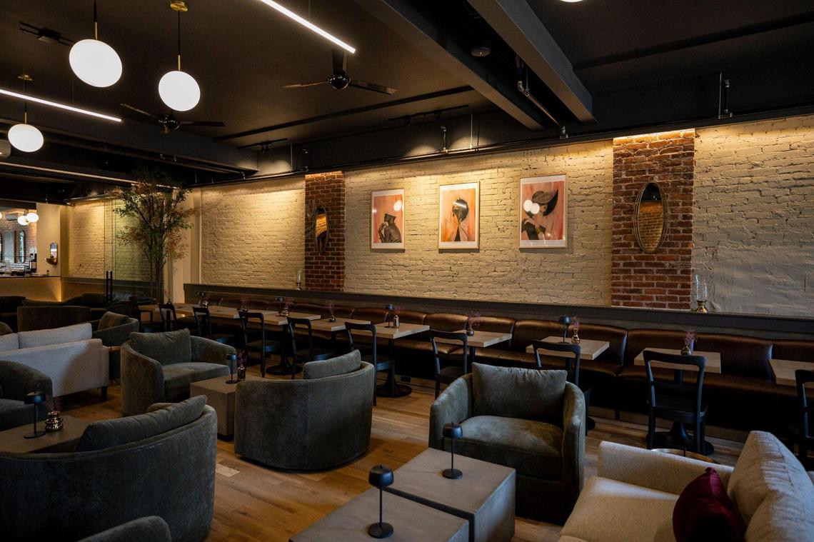 Seating area at The Melroy on Thursday, July 3, 2025, at 144 N. Broadway in Lexington, Ky.