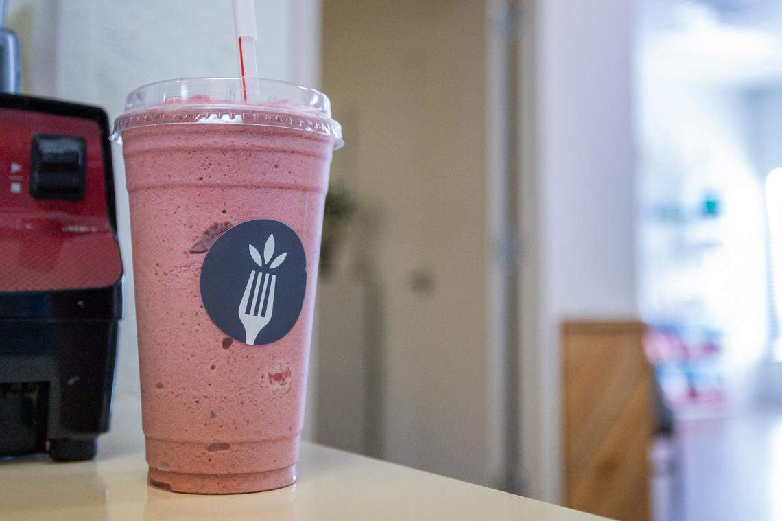 Smoothie from Kitchen Shift on Wednesday, July 9, 2025, at Wellington Way in Lexington, Ky.