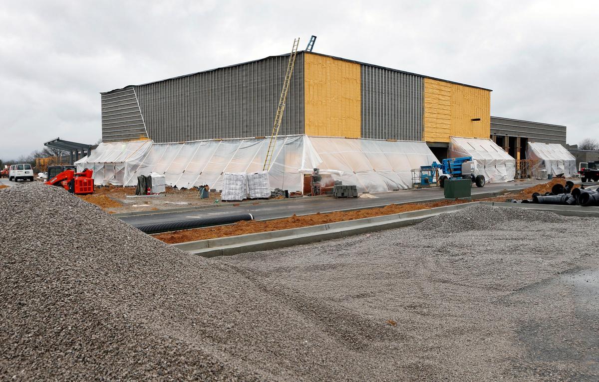 Construction continued Tuesday morning on the new elementary school being built on Athens Boonesboro Road between Jacobson Park and I-75. The school, which will be Lexington’s 37th elementary school and also it’s largest, is set to open in the fall of 2019. Fayette County Public Schools officials are asking the community for suggestions as it considers names for the new school.