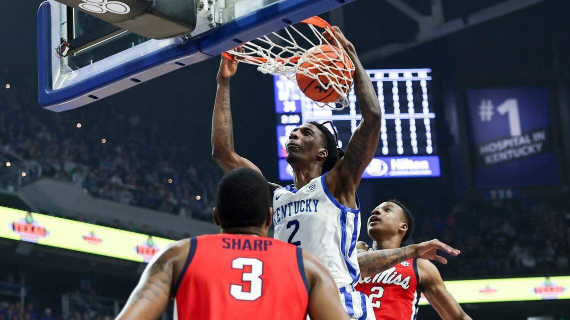 Shot charts from No. 22 Kentucky basketball’s 75-63 win over Mississippi