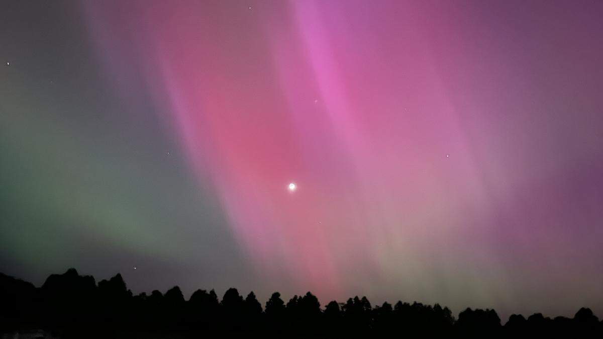 The National Weather Service in Jackson shared a photo of the Northern Lights as seen from their offices Friday night.