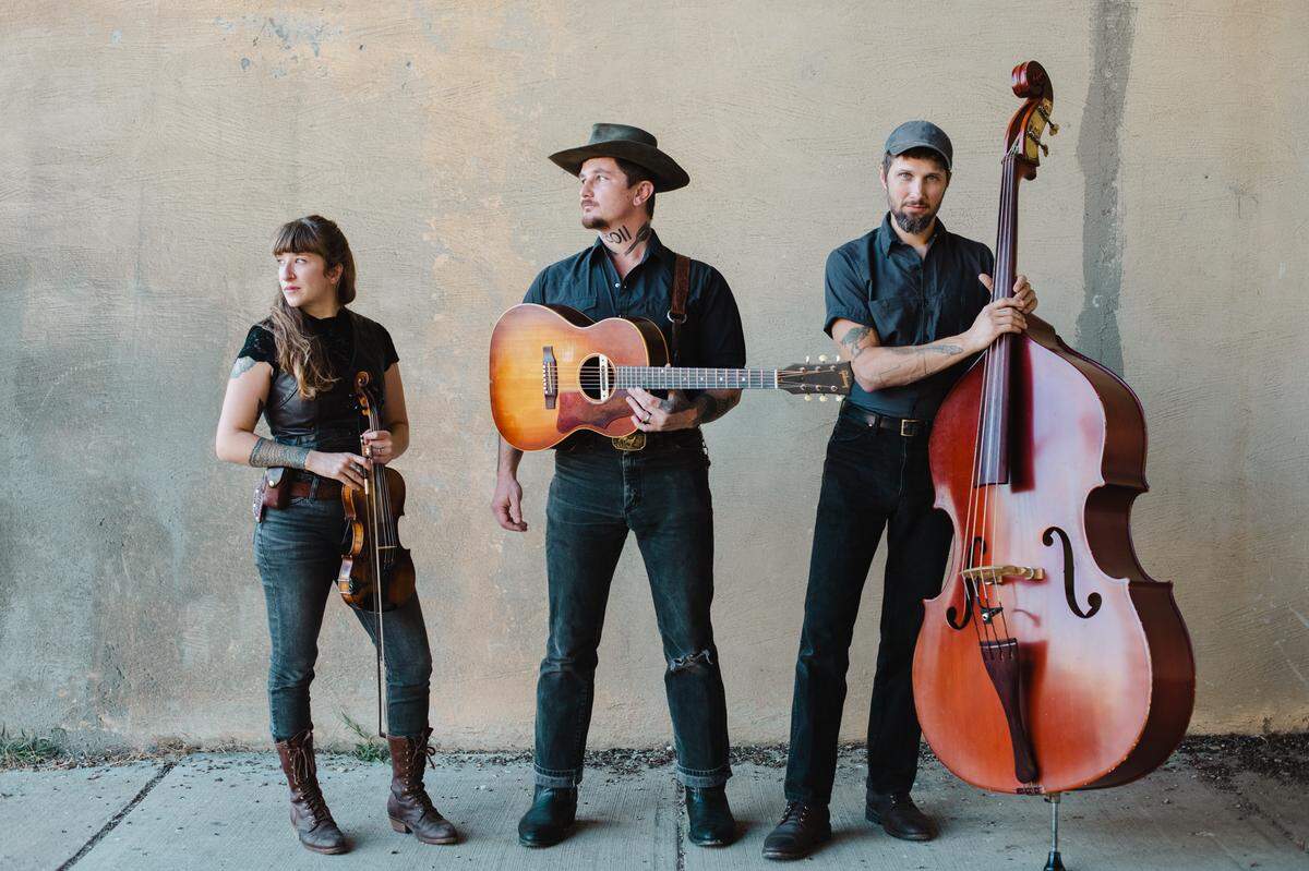 The Lost Dog Street Band, consisting of fiddler Ashley Mae, her husband songwriter Benjamin Tod and bassist Jeff Loops, will be in Lexington at The Burl.