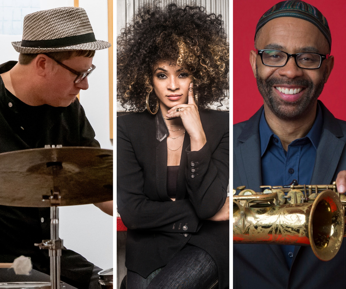 The Equinox Jazz Festival will include a variety of genres and artists including, from left, percussionist Tim Daisy, vocalist Kandace Springs and saxophonist Kenny Garrett.