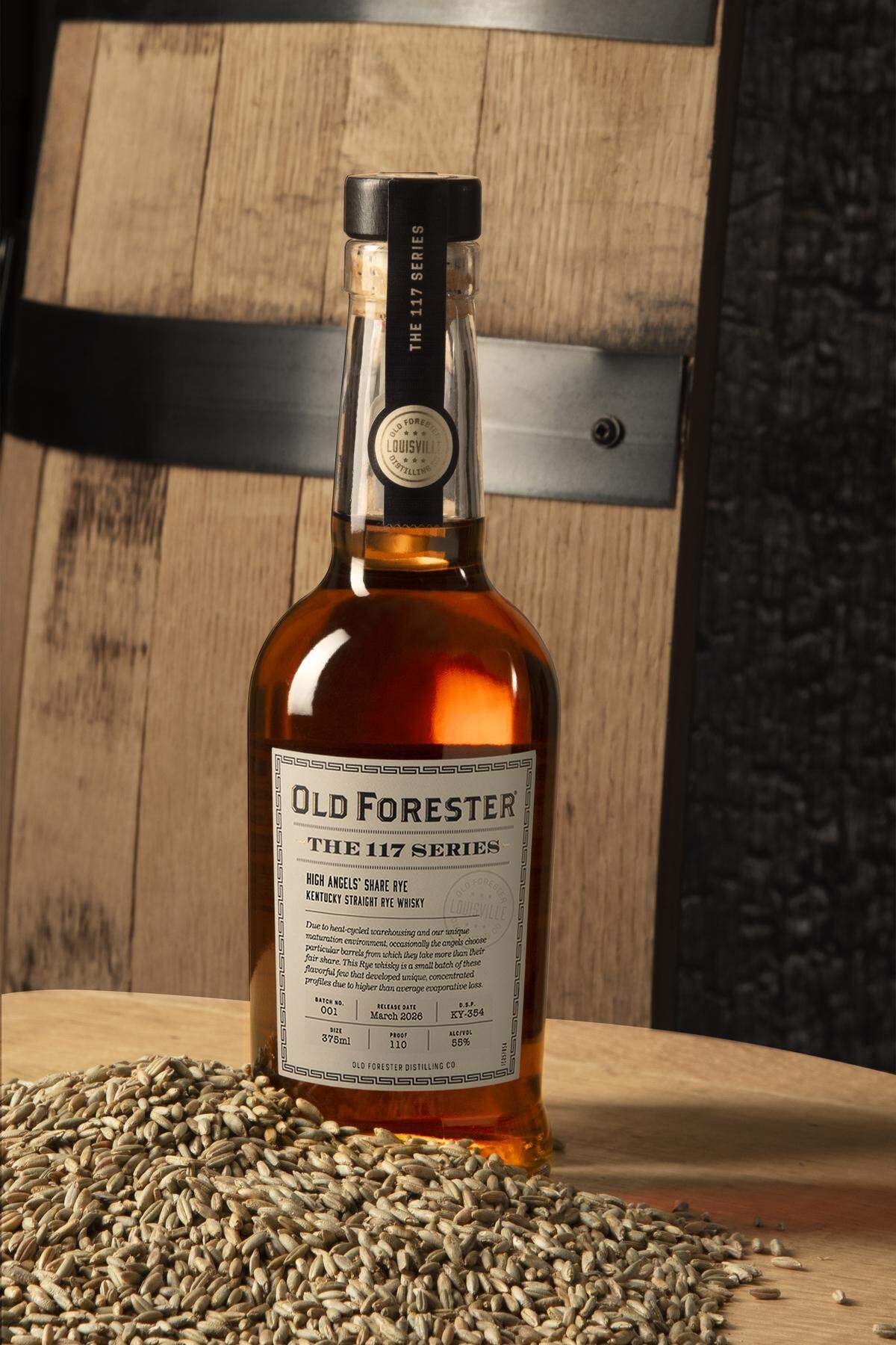 Old Forester is releasing a new expression in the 117 Series, High Angels’ Share Rye, Kentucky Straight Rye Whiskey, available for $64.99 at the distillery’s shop in downtown Louisville.
