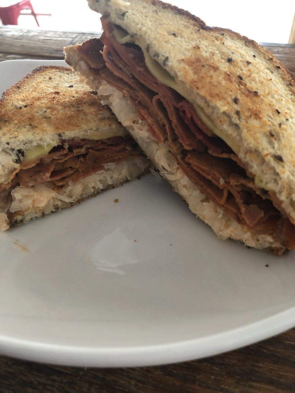 Moody Mike’s makes vegan versions of popular dishes such as reuben sandwiches made with “corned beef.”