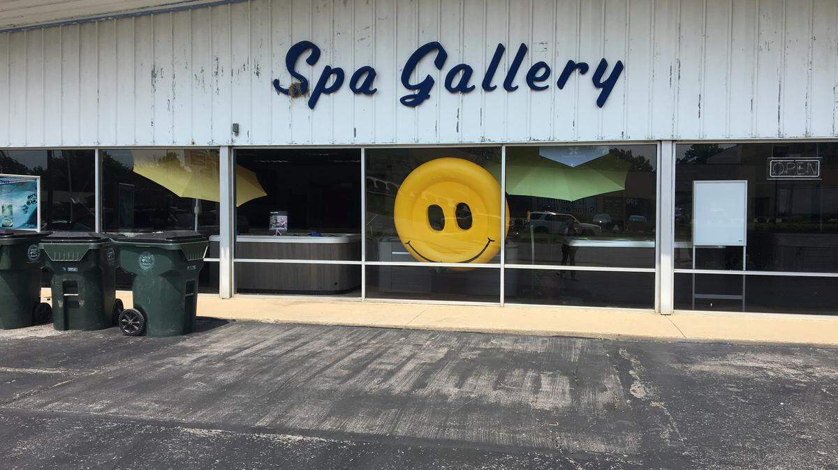 A man was sent to the hospital with non-life-threatening injuries after being hit by a car outside Spa Gallery. When the driver attempted to leave, the window was damaged as well.