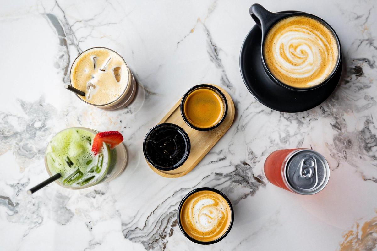 Coffee and drink options available at Char on Tuesday, July 1, 2025, on Ashland Avenue in Lexington, Ky.